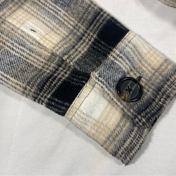 BB Dakota Steve Madden Women’s Jacket Size Small Button Up Plaid Preppy Academia - Picture 10 of 11